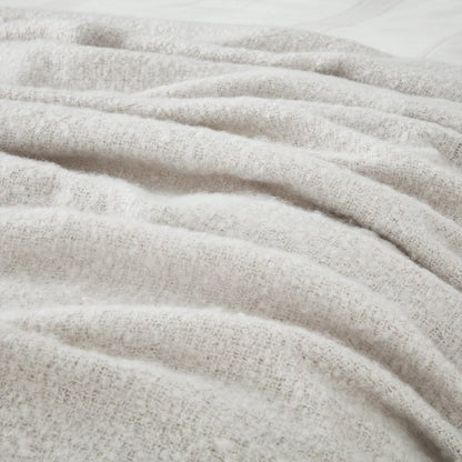 Mohair Style Throw 59" x 79" - Light Gray