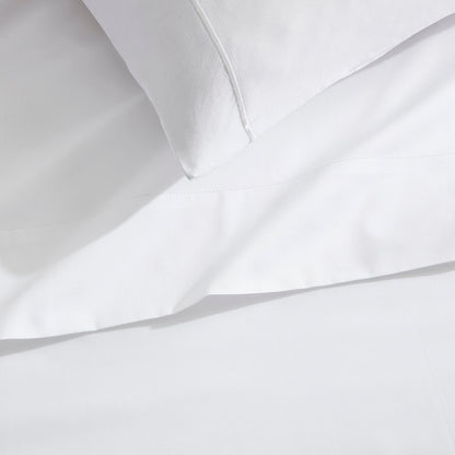 400 Thread Count Flat Sheet Cotton - White