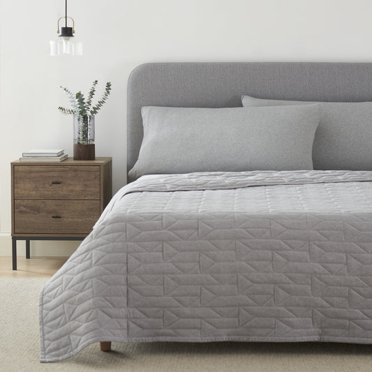 Jersey Comforter - Light Grey