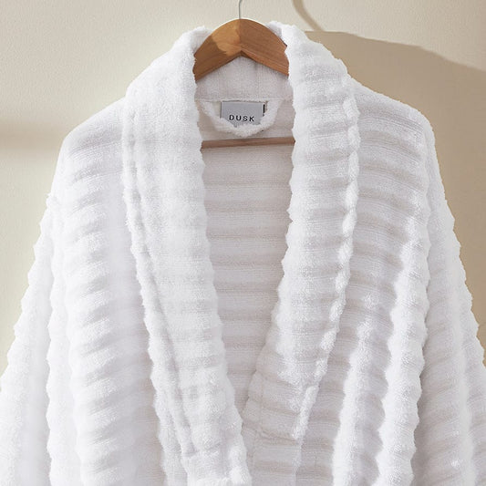 Monaco Supreme Cotton Robe - White