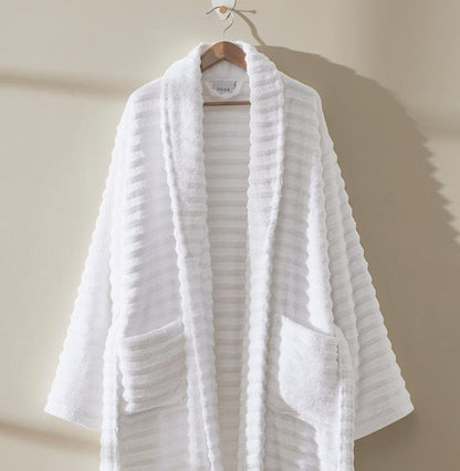 Monaco Supreme Cotton Robe - White