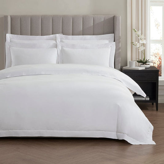 800 Thread Count Belgravia Duvet Cover Cotton - White