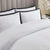 Bordeaux Contrast Border 400 Thread Count Cotton Duvet Cover - Black