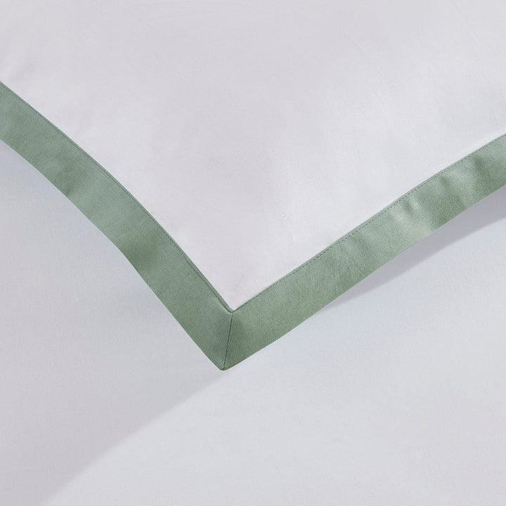200 Thread Count Pair Of Bordeaux Oxford Pillowcases Cotton - Green