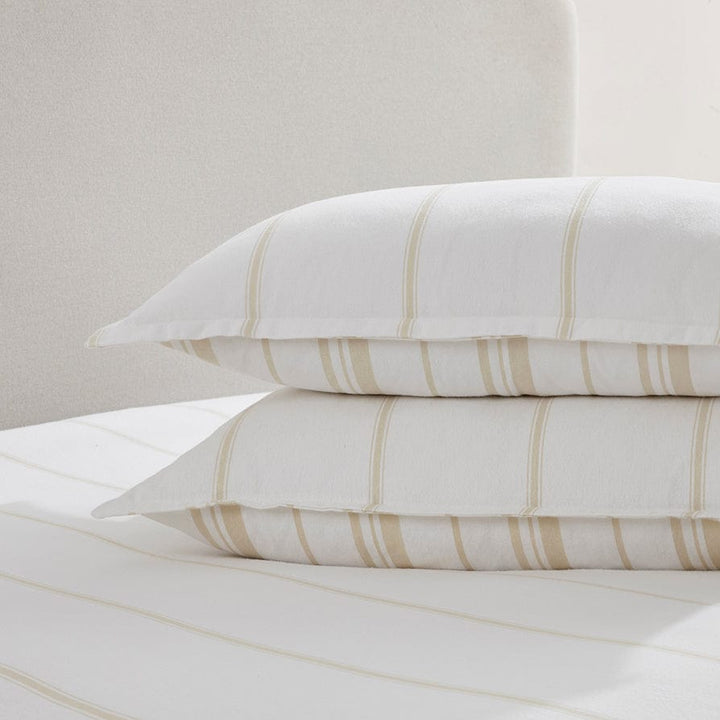 Copenhagen Brushed Cotton Pillowcase Pair - Natural