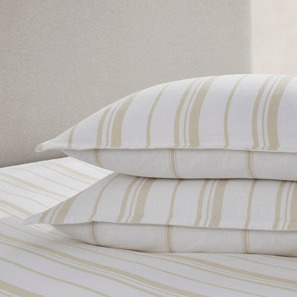 Copenhagen Brushed Cotton Pillowcase Pair - Natural