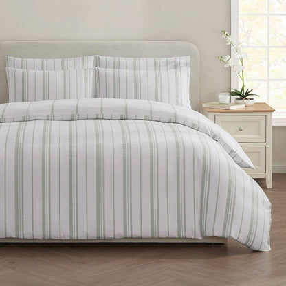 Copenhagen Brushed Cotton Duvet Cover - Sage