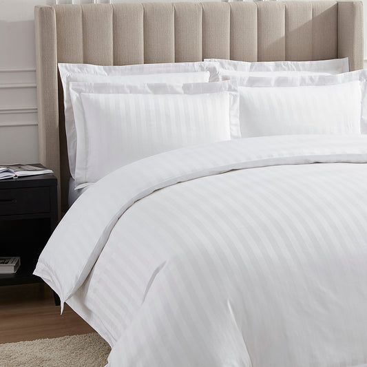 400 Thread Count Pair Of Epsom Pillowcases Egyptian Cotton - White