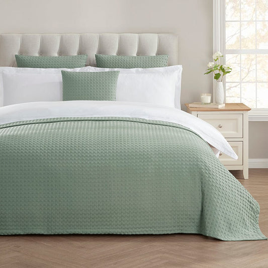 Florence Bedspread 99" x 103" - Sage