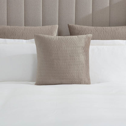 Milan Textured Matte Velvet Cushion Cover - Taupe