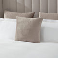 Milan Textured Matte Velvet Cushion Cover - Taupe