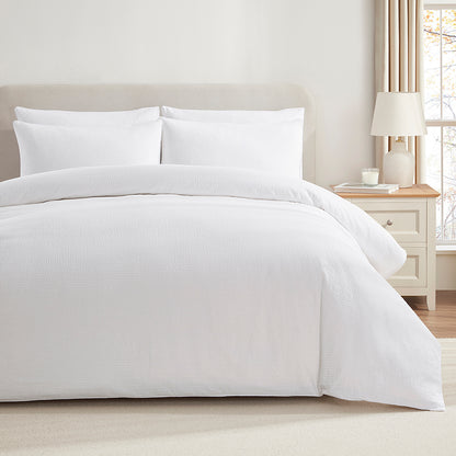 200 Thread Count Mykonos Duvet Cover Cotton - White