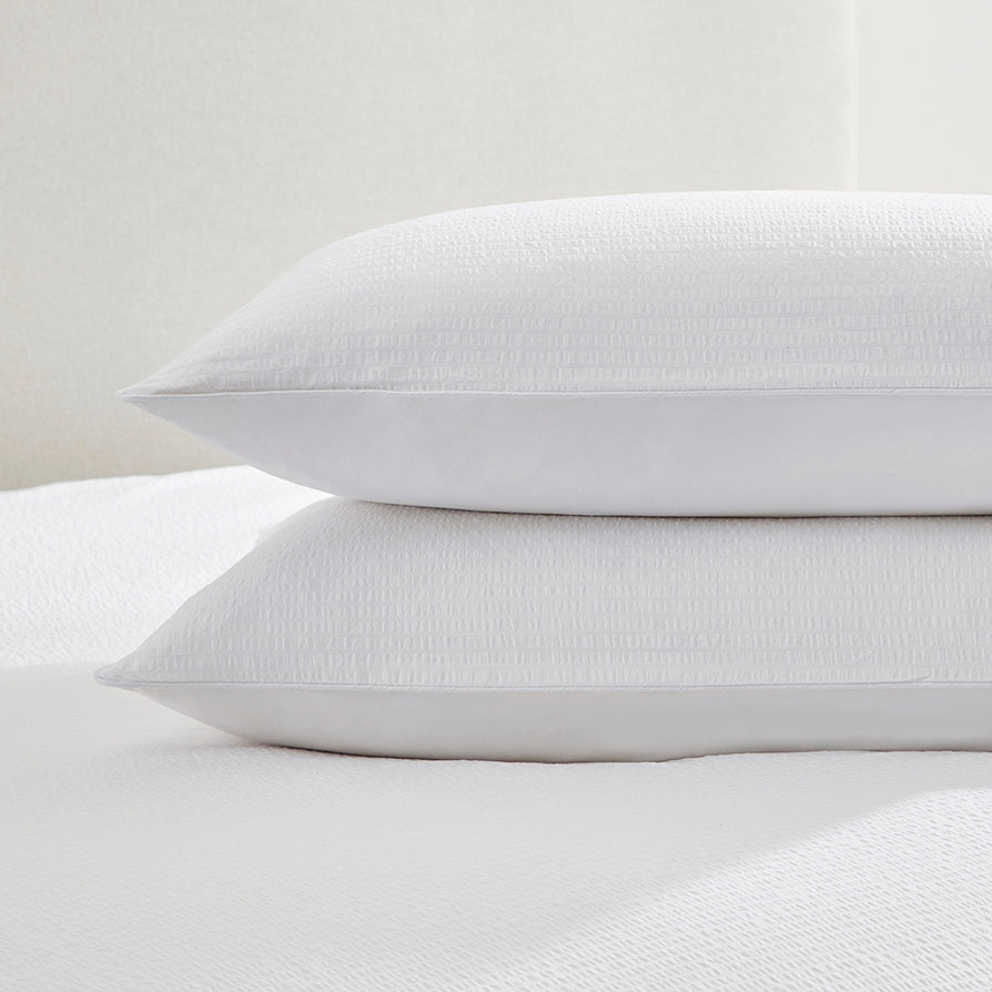 200 Thread Count Pair of Mykonos Pillowcases Cotton - White