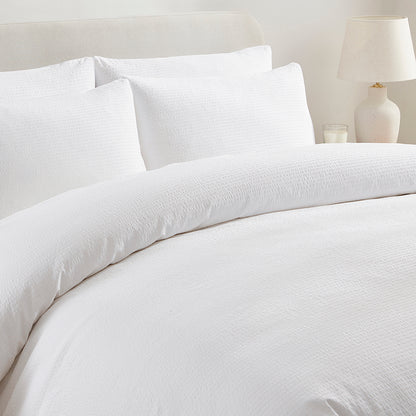 200 Thread Count Mykonos Duvet Cover Cotton - White