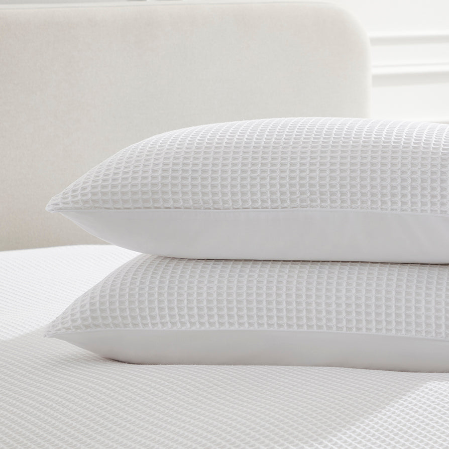 200 Thread Count Pair of Portofino Pillowcases Cotton - White