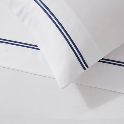 400 Thread Count Regent Flat Sheet - Navy