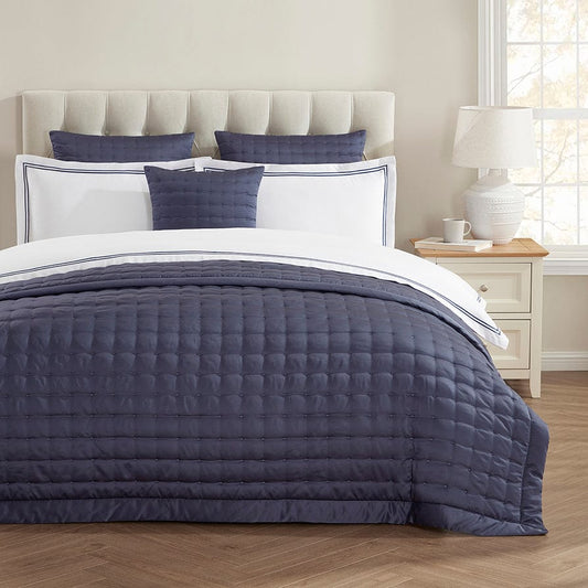 Vienna Bedspread 99" x 103" - Navy